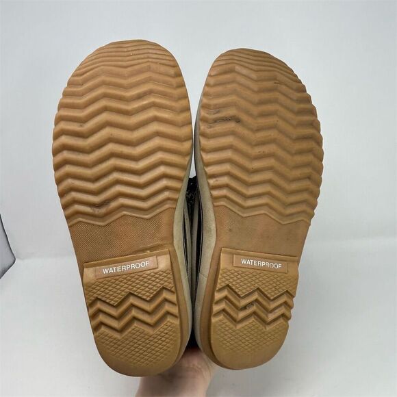 Sorel Joan Of Arctic Knit II Snow Boots Green Brown Taupe Size 10.5 Waterproof - Picture 9 of 14